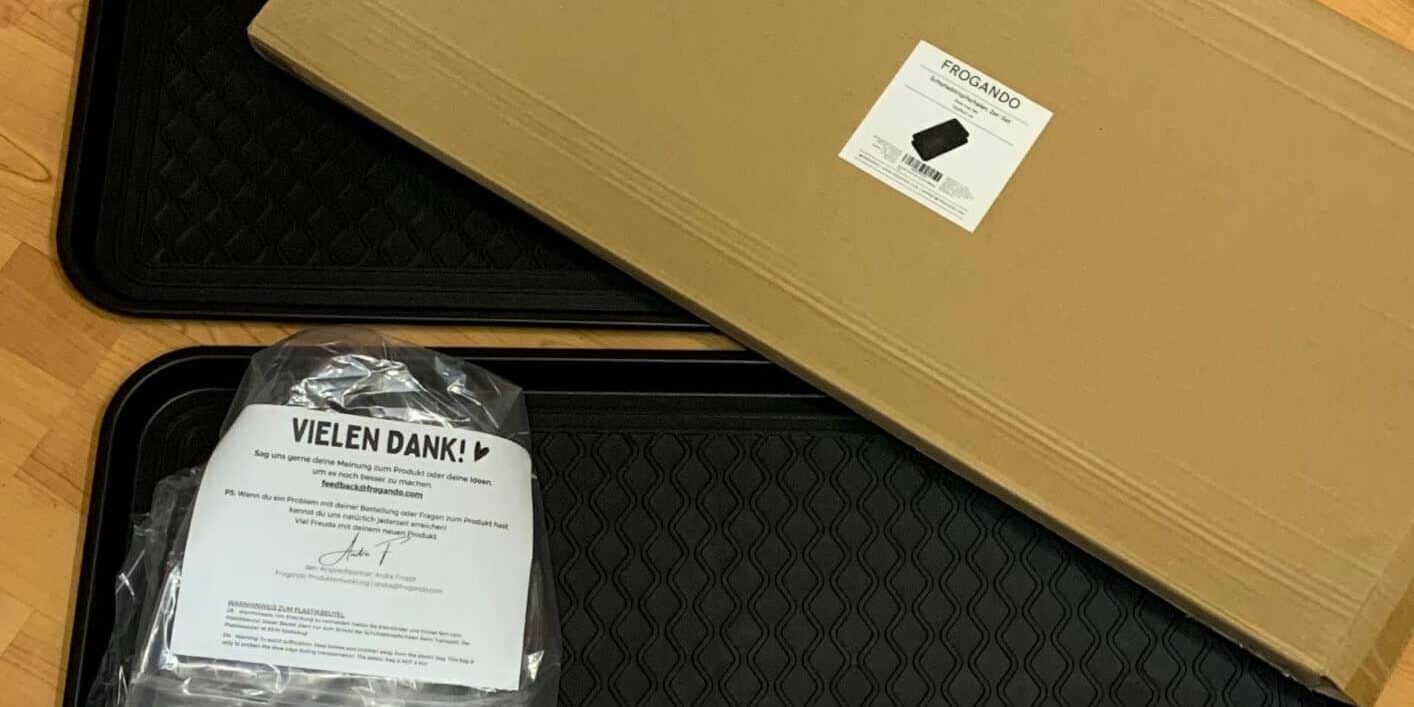 Schuhabtropfschalen Blogbeitrag Frogando