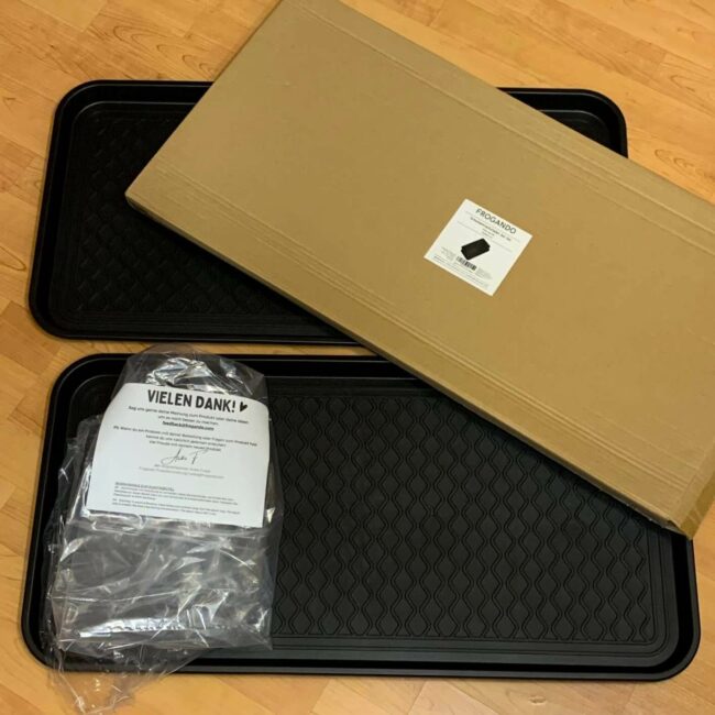 Schuhabtropfschalen Blogbeitrag Frogando